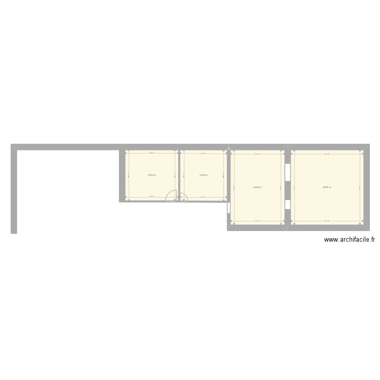 Aorore01. Plan de 4 pièces et 81 m2