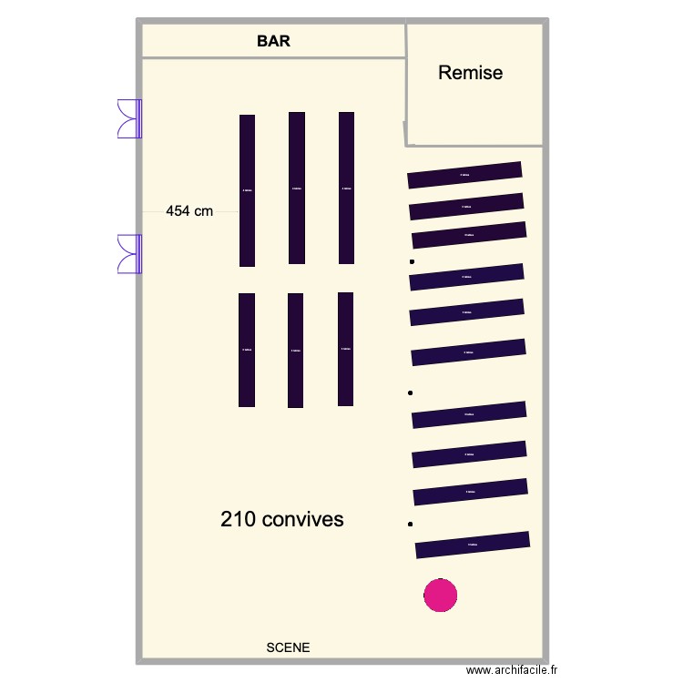 Espace Sologne 210 convives. Plan de 1 pièce et 569 m2