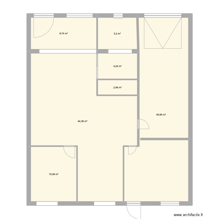 Maison Dodo. Plan de 7 pièces et 116 m2