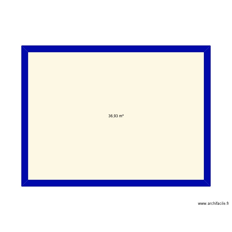 maison henin. Plan de 1 pièce et 37 m2