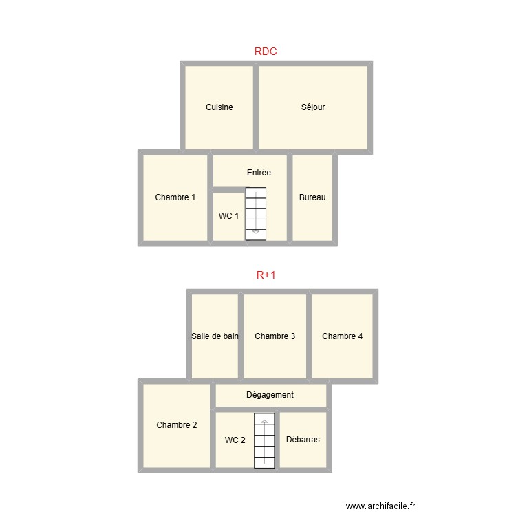 2501 RAGUNENES. Plan de 13 pièces et 29 m2