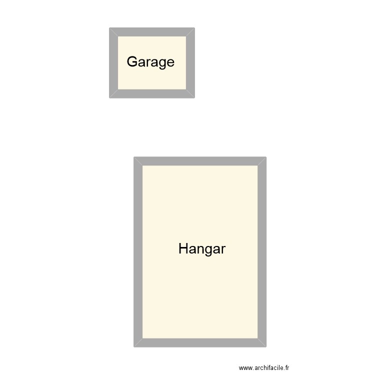 dit verger. Plan de 2 pièces et 23 m2