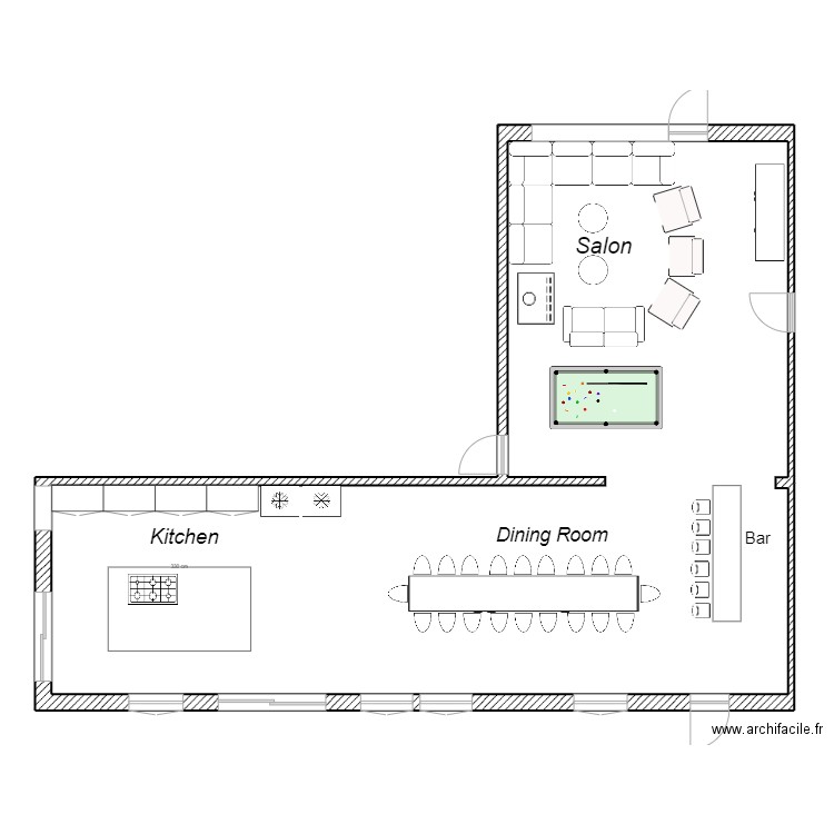 Plans pour Croquis 2024 partie 2. Plan de 1 pièce et 135 m2