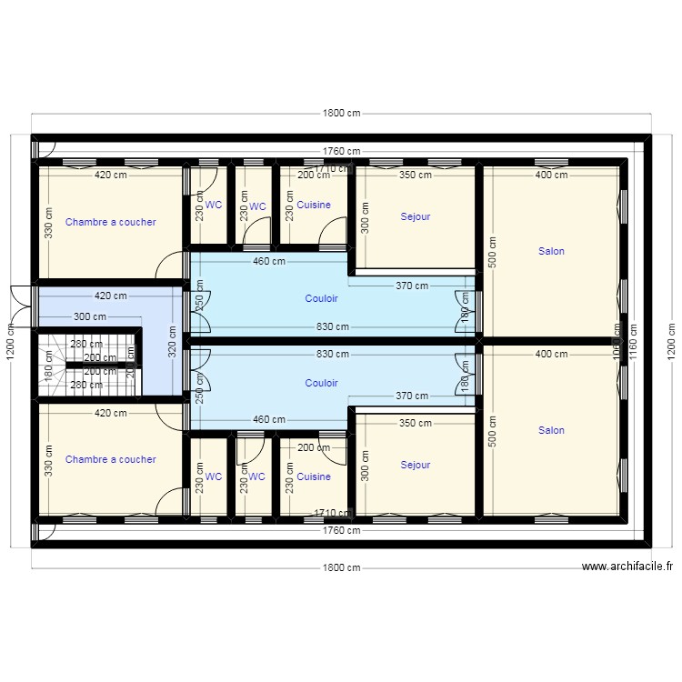 PLAN 18X12 Client 46 78 60 46. Plan de 17 pièces et 179 m2