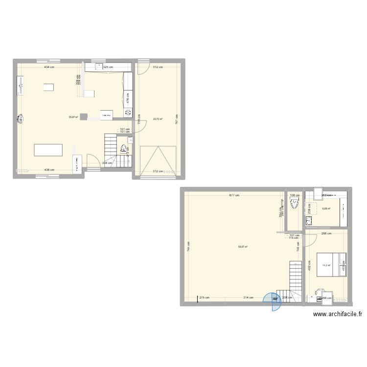 plan rdc st malo. Plan de 5 pièces et 159 m2