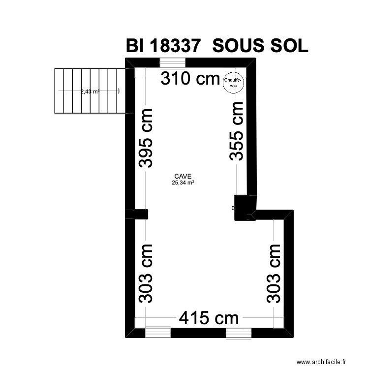 BI 18337. Plan de 29 pièces et 512 m2