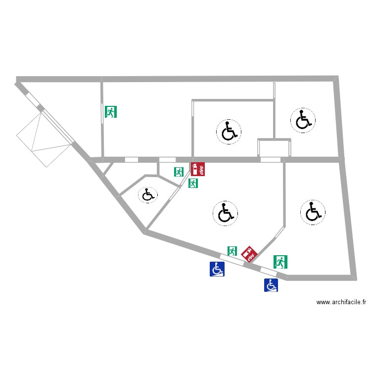 Plan 4. Plan de 1 pièce et 62 m2