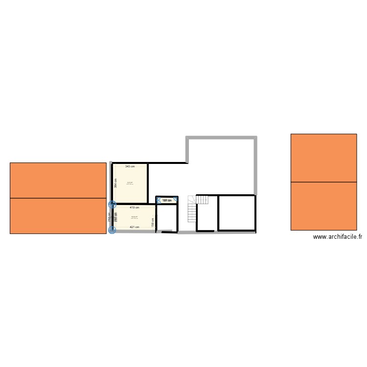 Mon T5 avec mezzanine. Plan de 4 pièces et 25 m2