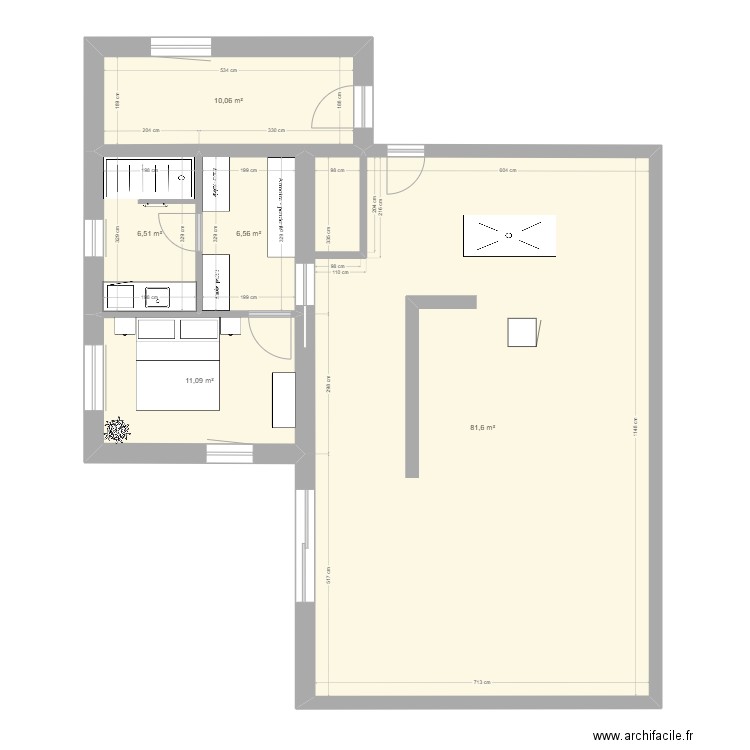 plan 4. Plan de 5 pièces et 116 m2