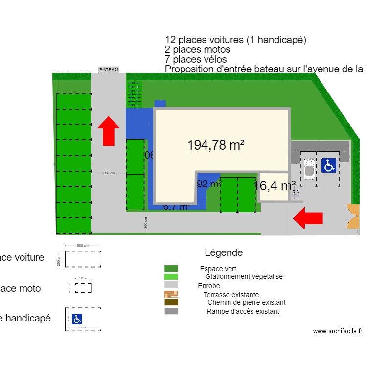 N°1 : MAJ 14 PLACES MAISON DE SANTE. Plan de 2 pièces et 211 m2