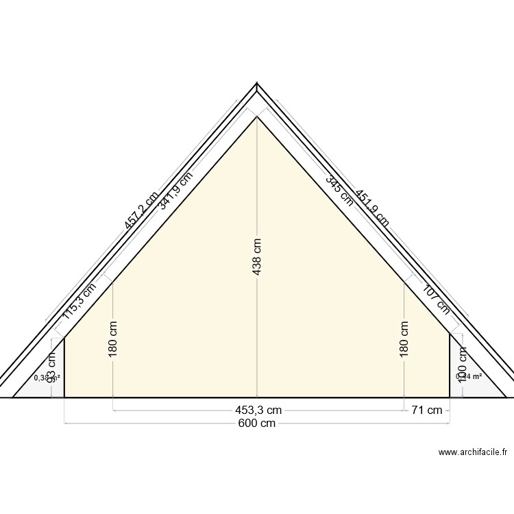 Coupe 1. Plan de 0 pièce et 0 m2