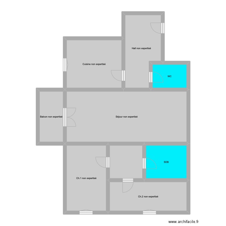 Elisabeth-Baulacre 5 - 5ème. Plan de 9 pièces et 115 m2