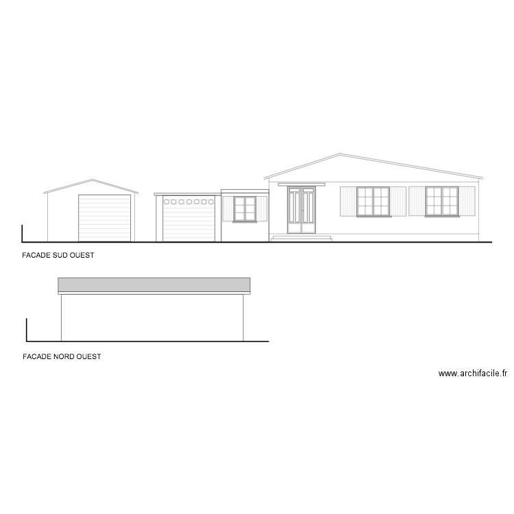 FACADES PROJET 2. Plan de 0 pièce et 0 m2