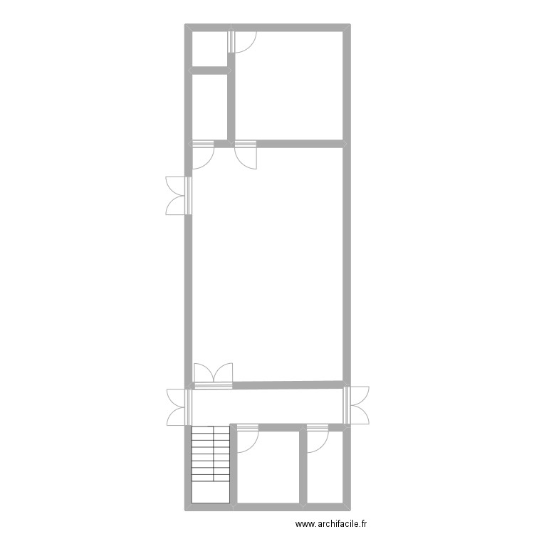 EFT BAT 1 - RDC ETUDE. Plan de 7 pièces et 90 m2