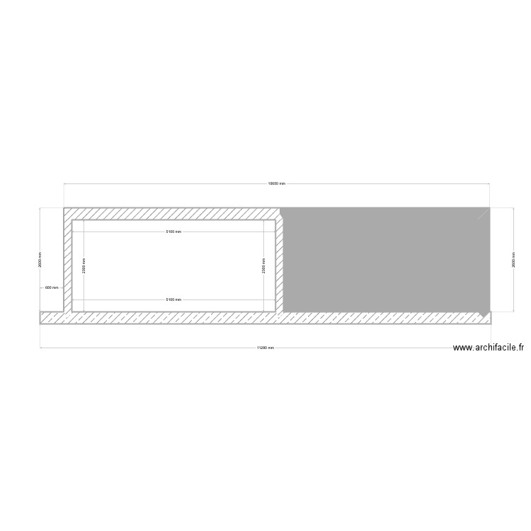 abri de jardin 2. Plan de 2 pièces et 23 m2