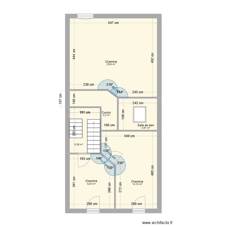 FRESCHI.RICAU ETA. Plan de 6 pièces et 63 m2