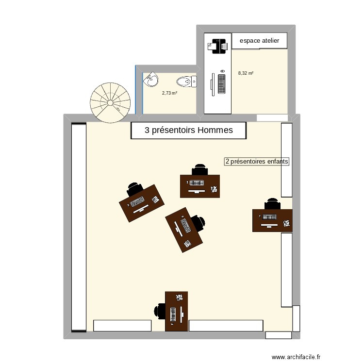 Mag . Plan de 3 pièces et 67 m2