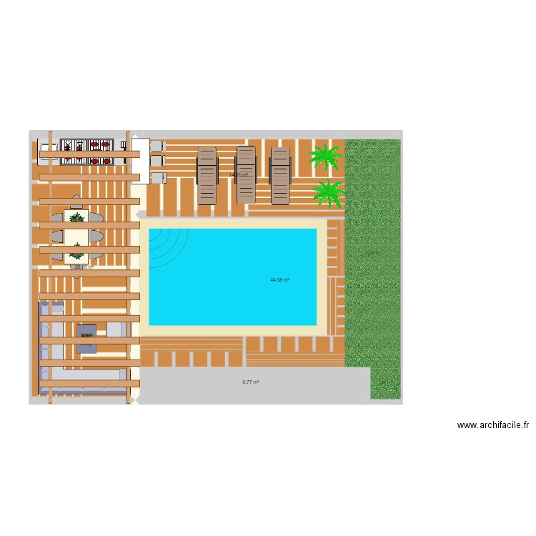 PROJET TOUT COMPOSITE. Plan de 4 pièces et 92 m2