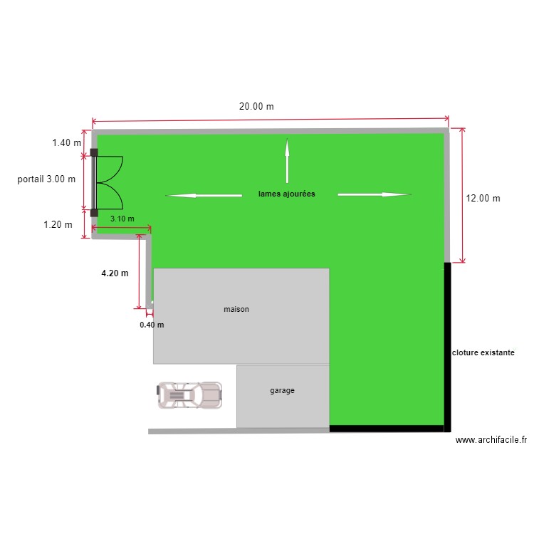 plan cloture mathieu. Plan de 0 pièce et 0 m2