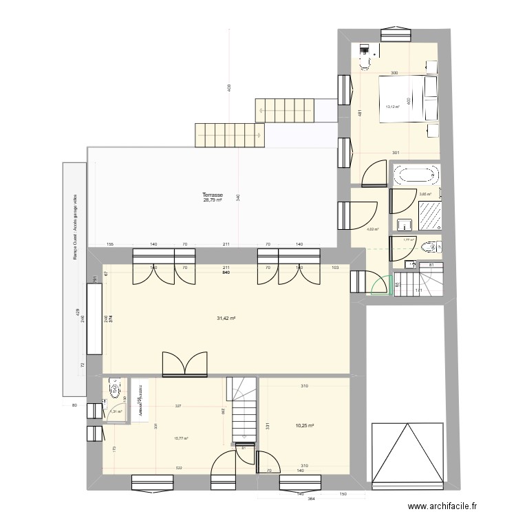 Projet_RDF_RDC_Révision_3.1. Plan de 8 pièces et 110 m2