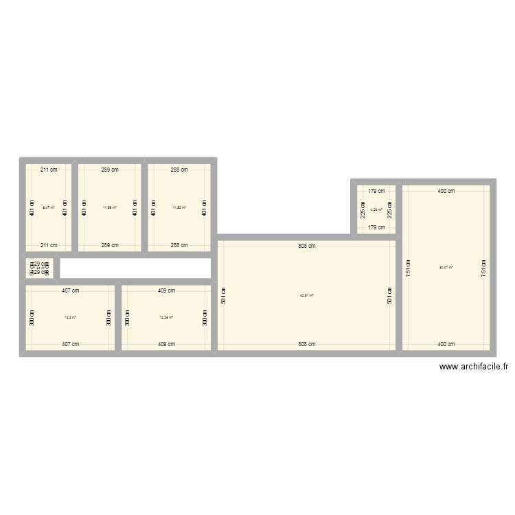 idée maison 1. Plan de 9 pièces et 132 m2