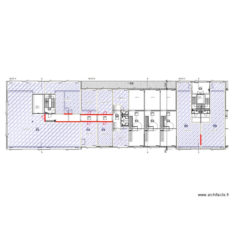 Plan Rosses ABC 1er. Plan de 10 pièces et 577 m2