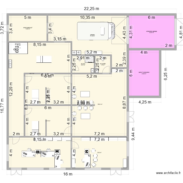 MOUCHON LEGRAND 2. Plan de 12 pièces et 347 m2