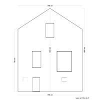 plan facade evolution maison avec décoration