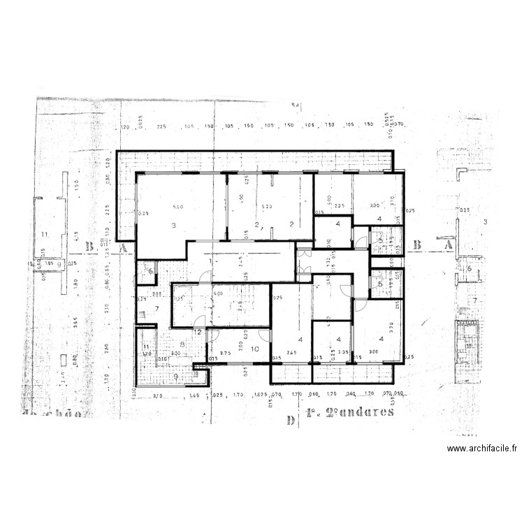 appart swan plan 1. Plan de 19 pièces et 213 m2