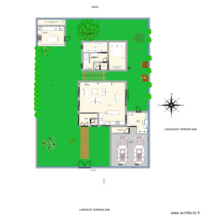 VILLAS BEA resid principale PROJET 2025. Plan de 14 pièces et 682 m2