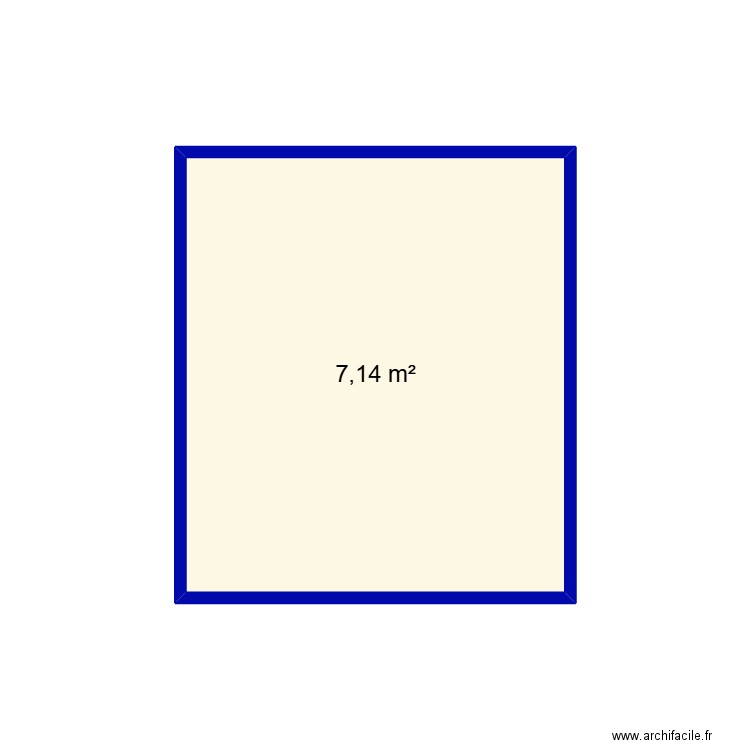 sdb 3. Plan de 1 pièce et 7 m2