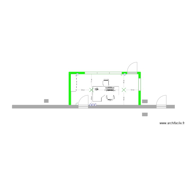 BUREAU 3. Plan de 0 pièce et 0 m2