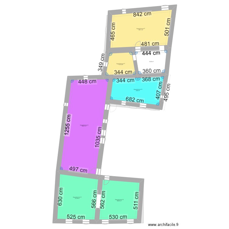 16  CONTI OK. Plan de 16 pièces et 471 m2