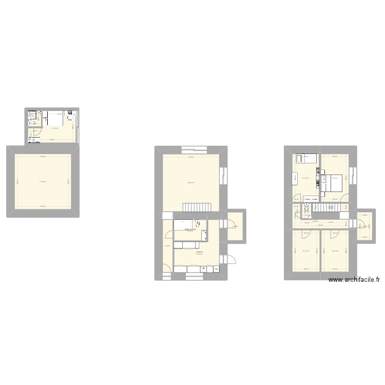 Maison top. Plan de 16 pièces et 156 m2