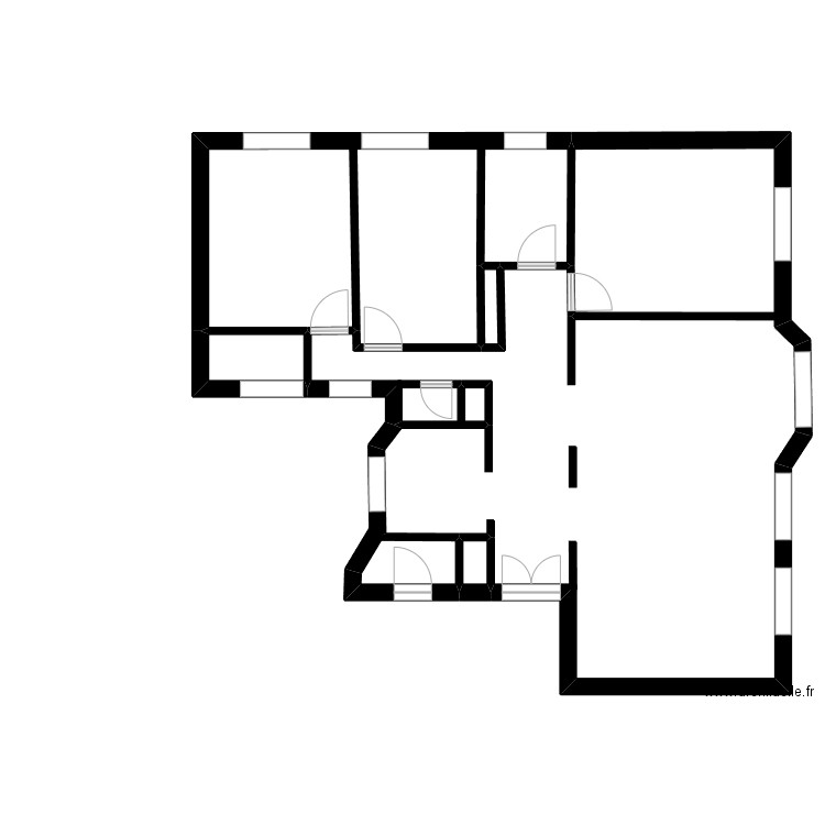 Lasserre. Plan de 5 pièces et 499 m2