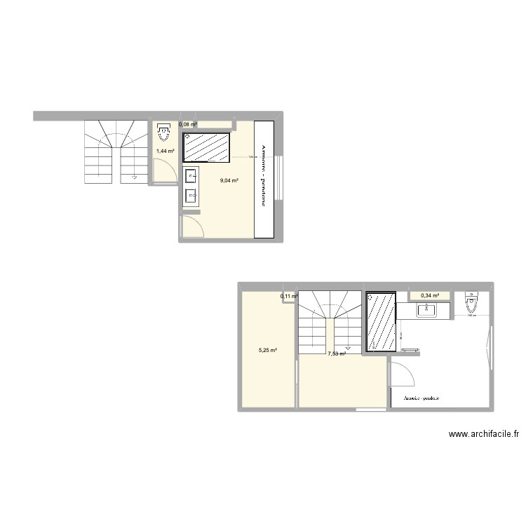 sdb Wimereux. Plan de 7 pièces et 24 m2