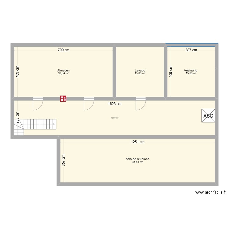 Segunda Planta 2 . Plan de 5 pièces et 155 m2