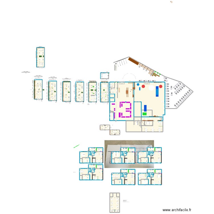 Sj jean 24/25 + showroom. Plan de 84 pièces et 5910 m2