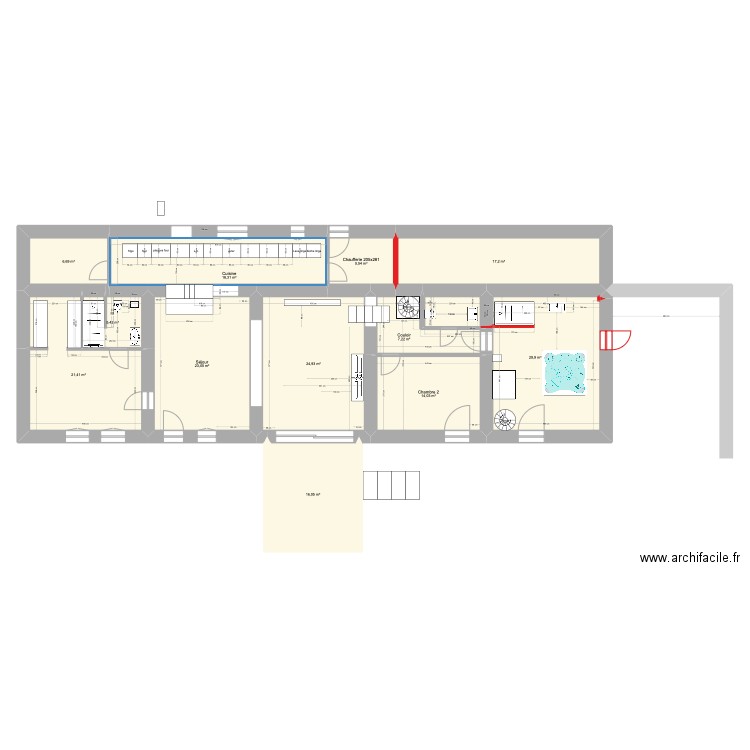 Plan Pierre de loire essentiel. Plan de 12 pièces et 190 m2