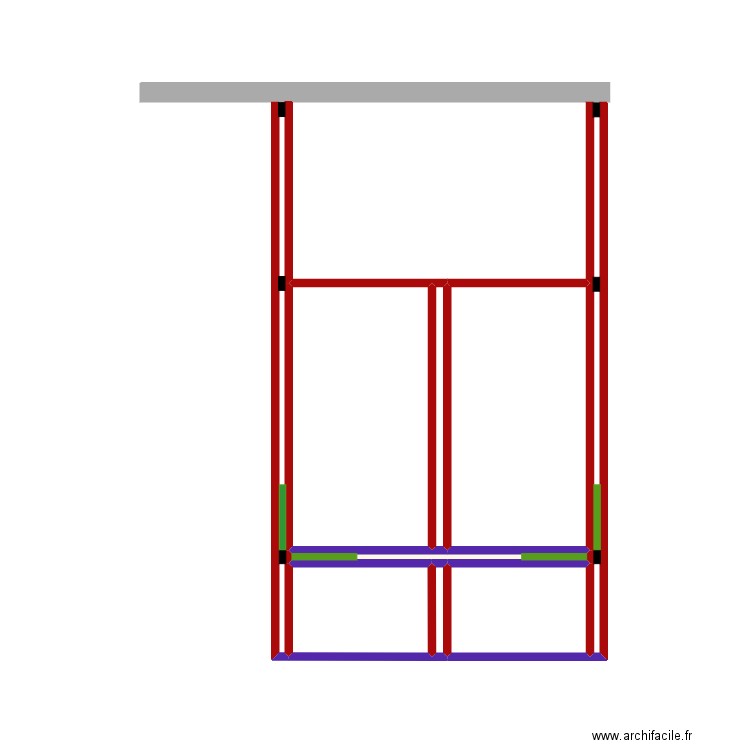 Tonnelle Yves. Plan de 7 pièces et 12 m2