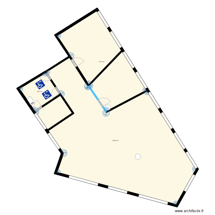 2 AV CHATOU. Plan de 3 pièces et 195 m2