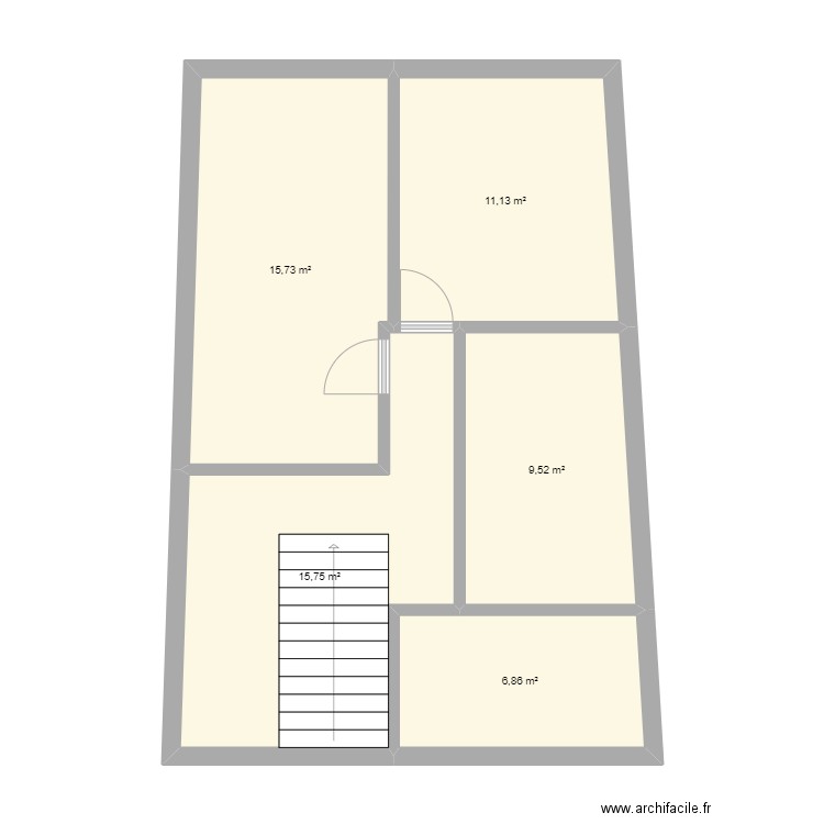 Charrat Fabienne 2. Plan de 5 pièces et 59 m2