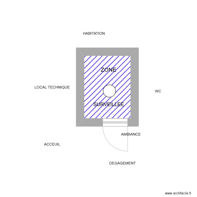 pano dentwist. Plan de 1 pièce et 3 m2