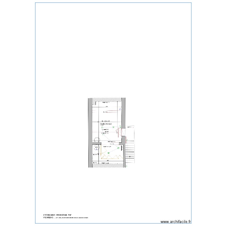 Etat des lieux Cogolin 1 er étage. Plan de 0 pièce et 0 m2