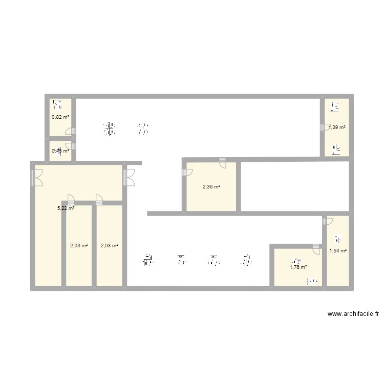 4lmdv. Plan de 9 pièces et 18 m2