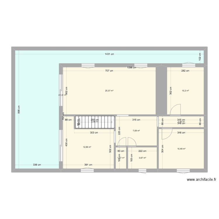 maisonVilloudry. Plan de 10 pièces et 118 m2