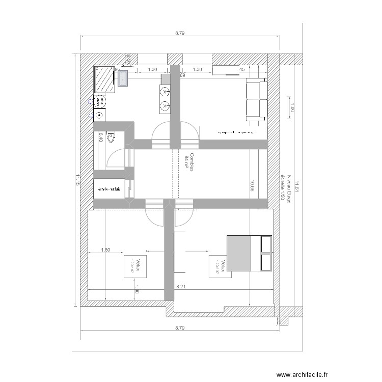 Etage Plan 1.1.25. Plan de 0 pièce et 0 m2