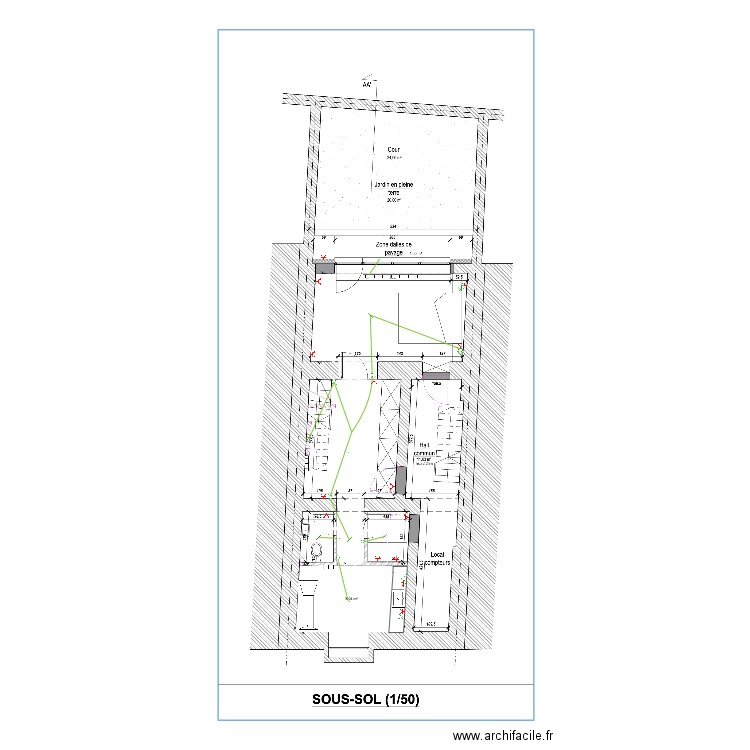 plan électrique_sous_sol. Plan de 0 pièce et 0 m2