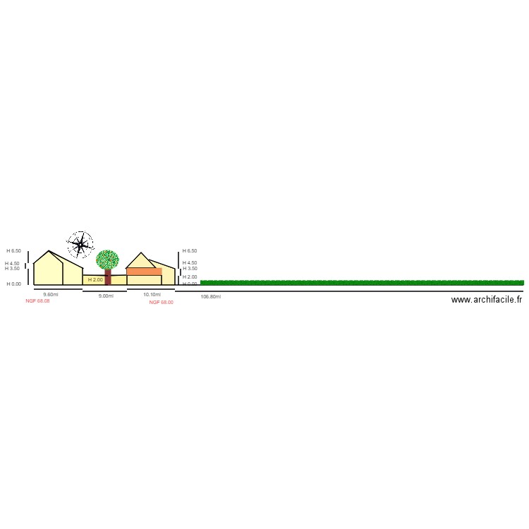 Plan en coupe            PCMI3. Plan de 0 pièce et 0 m2