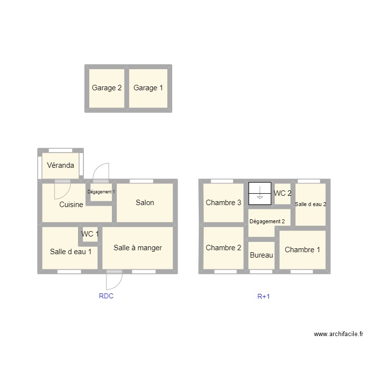 2410 LE COZ . Plan de 17 pièces et 15 m2